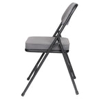 Chaise pliante de luxe matelassée en tissu de la collection Bernadine de Hampden Furnishings, lot de 2