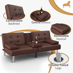 Canapé Futon Convertible Homall avec Porte-gobelets et Oreillers