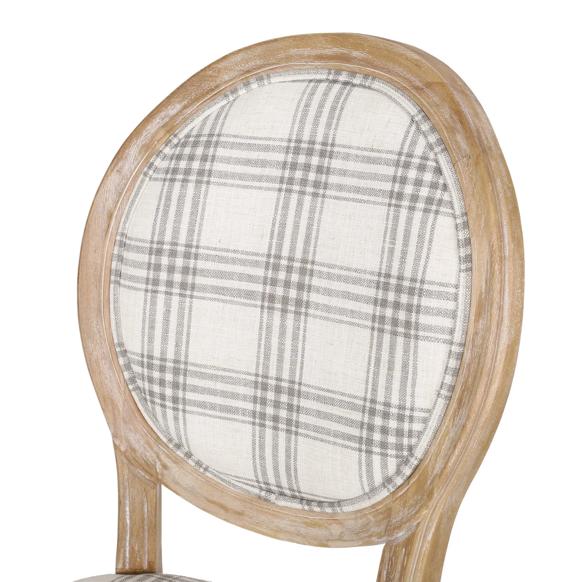 Chaises de salle à manger en tissu de style campagnard français - NH419413