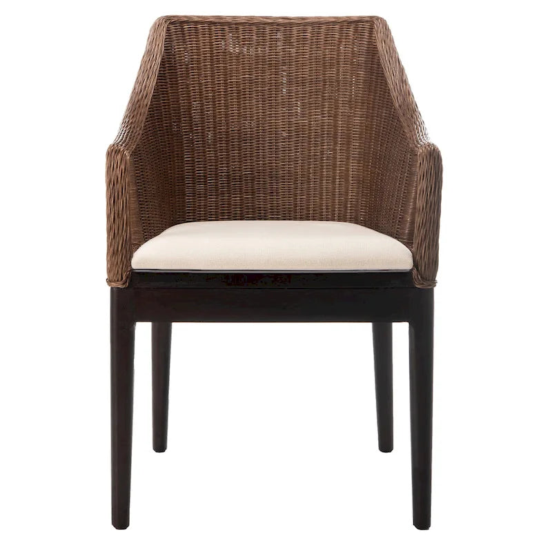 SAFAVIEH Duyen Chaise de salle à manger multicolore/marron - 23 x 23,3 x 34 - 23Lx23Px34H