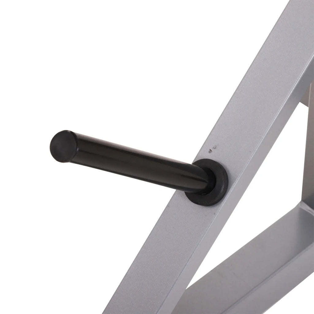 Soozier Rack à squat/banc de musculation en acier 2 pièces réglable en hauteur - N/A
