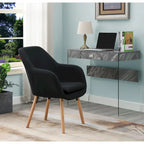 Fauteuil d'appoint rembourré à oreilles Charlotte « Take a Seat » de Convenience Concepts