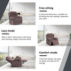 Fauteuil inclinable moelleux avec fonctions massage et chaleur