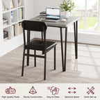 Ensemble table de cuisine et chaises pour salle à manger - 3 pièces