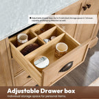 Meuble sous-vasque Hervas avec plateau en marbre naturel, sans miroir