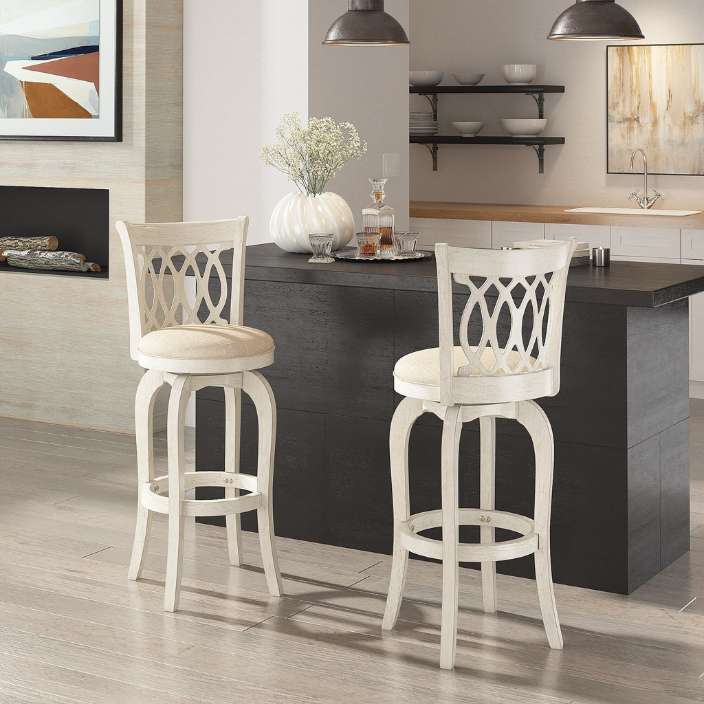 Tabouret de bar pivotant Rovinj Scroll Back
