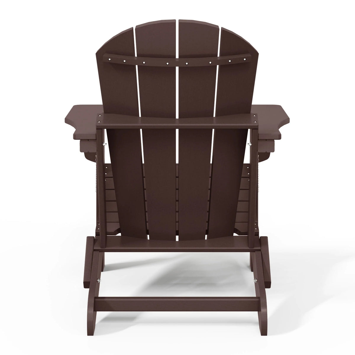 Chaise Adirondack pliante d'extérieur tout temps Polytrends Laguna résistante à la décoloration pour patio