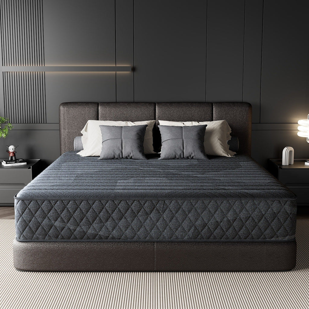 Matelas respirant rafraîchissant SweDrea Plush hybride en mousse à mémoire de forme 8/12 po avec certifications CertiPUR-US, SGS et OEKO-TEX