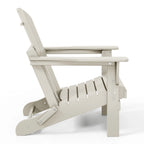 Chaise Adirondack pliante d'extérieur tout temps Polytrends Laguna résistante à la décoloration pour patio