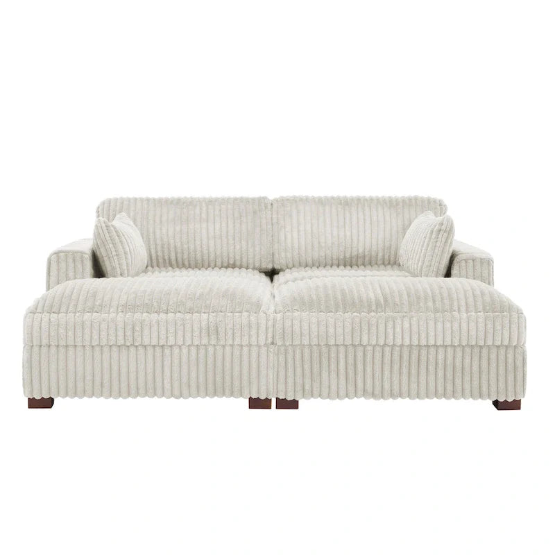 Canapé modulable en tissu pour salon et chambre à coucher