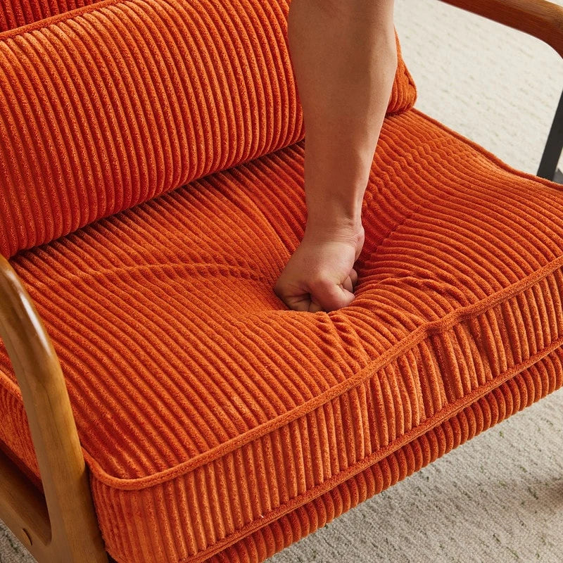 Fauteuil d'appoint rembourré Mid-Century Modern