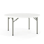 Table de réception pliante ronde en plastique de 1,5 m avec surface épaisse de 5 cm