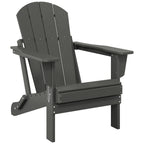 Chaise Adirondack pliante d'extérieur tout temps Polytrends Laguna résistante à la décoloration pour patio