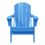 Chaise Adirondack pliante d'extérieur tout temps Polytrends Laguna résistante à la décoloration pour patio