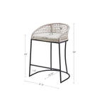 Tabouret de comptoir tissé Carmel Madison Park 25