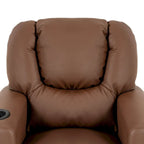 Fauteuil inclinable pour enfants en PVC avec fonction d'inclinaison par poussée, porte-gobelet et repose-pieds confortable