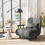 Chaise Longue Pliante Convertible en Lit Canapé avec Dossier Réglable