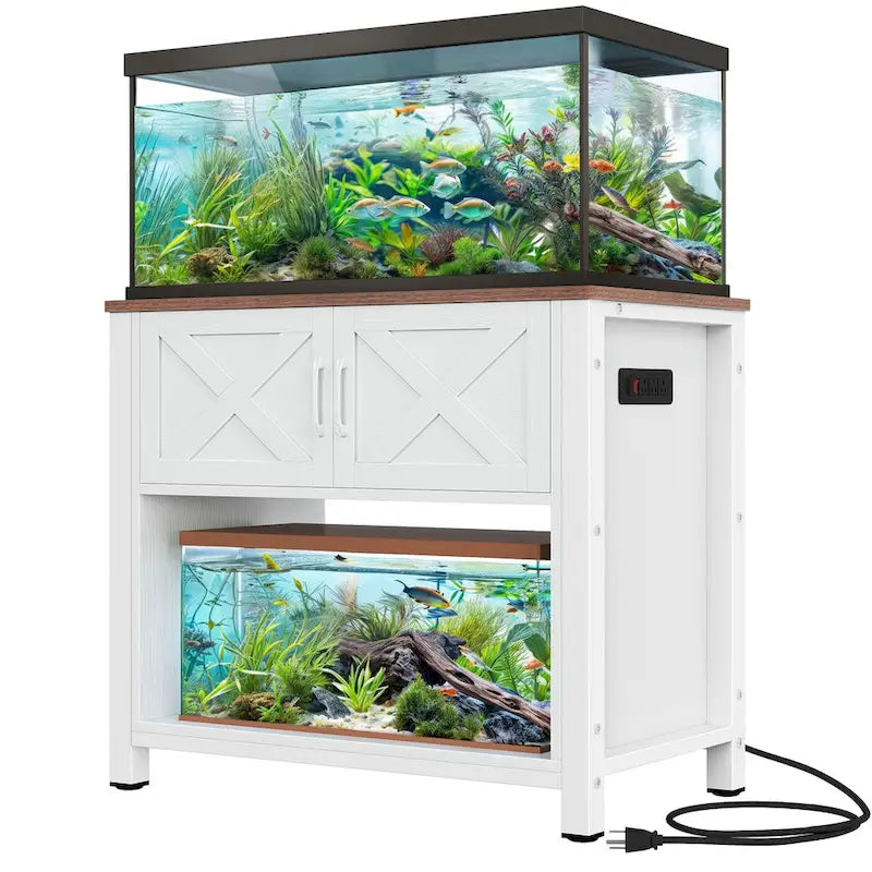 Meuble Support d'Aquarium Moasis 40-50 Gallons avec Prises de Courant