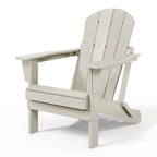 Chaise Adirondack pliante d'extérieur tout temps Polytrends Laguna résistante à la décoloration pour patio