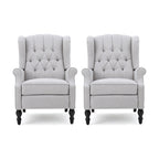 Fauteuils inclinables en tissu touffeté Walter (lot de 2) par Christopher Knight Home