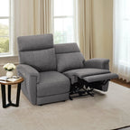 Canapé inclinable électrique MCombo 60,2 po avec massage et double chauffage, appuie-tête réglable, ports USB et Type C, tissu