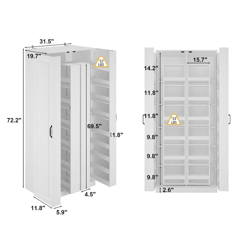 Organisateur de cuisine polyvalent : Meuble compact de 80 cm avec rangement intelligent