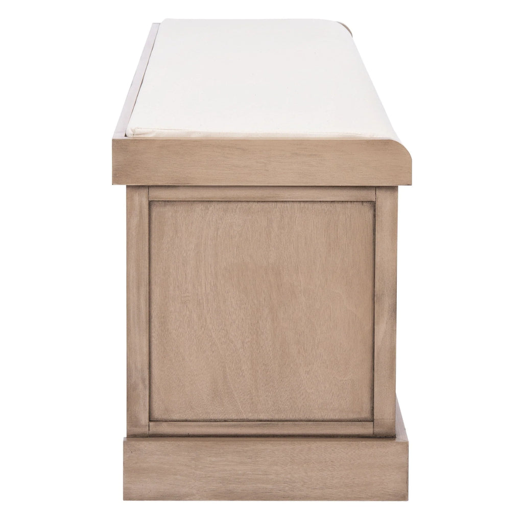 Banc de rangement SAFAVIEH Fiorello 3 tiroirs avec coussin - 47,3 L x 15 P x 19 H - 47Lx15Px19H