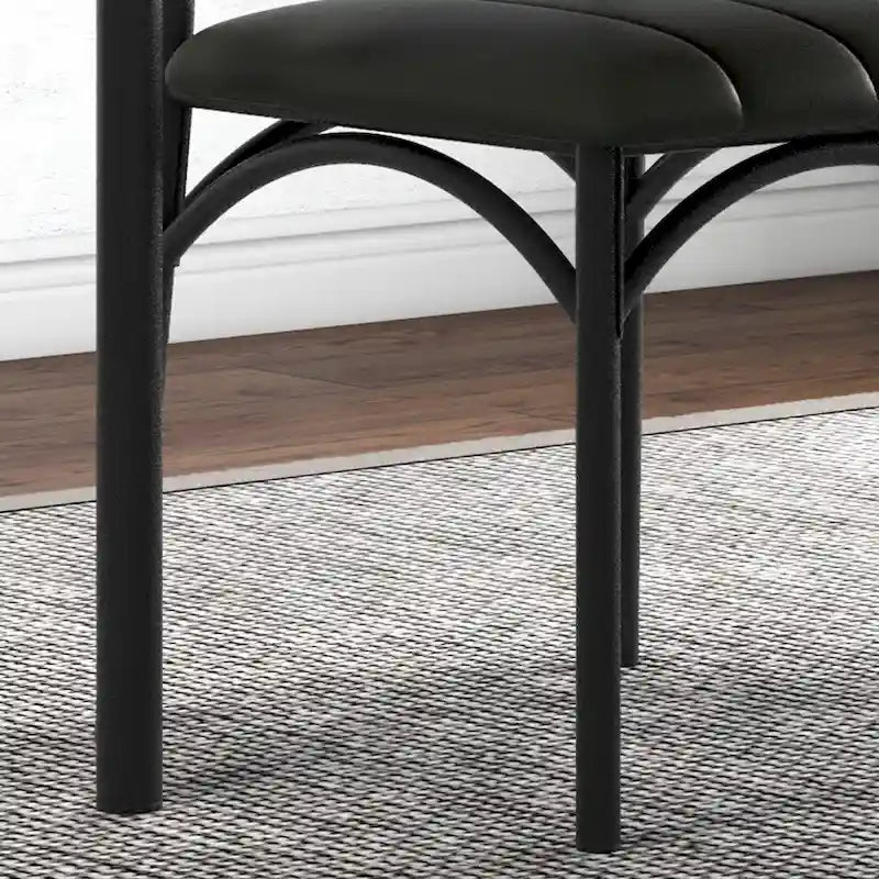 Ensemble table de cuisine et 2 chaises rembourrées