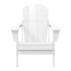 Chaise Adirondack pliante d'extérieur tout temps Polytrends Laguna résistante à la décoloration pour patio