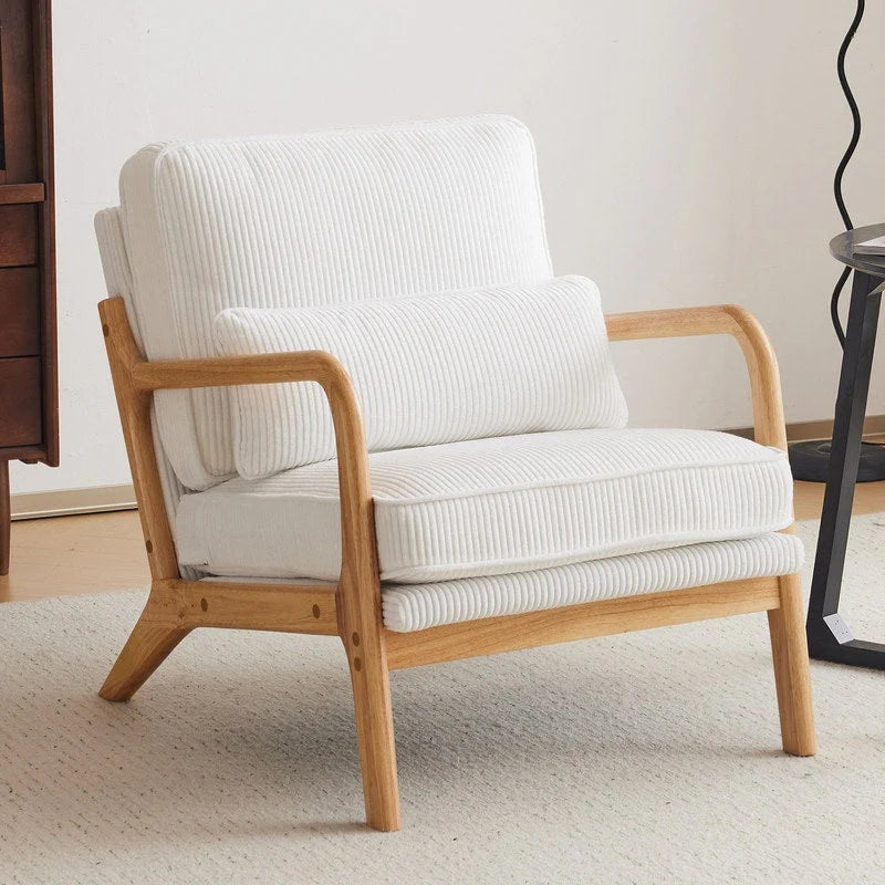 Fauteuil d'appoint rembourré Mid-Century Modern