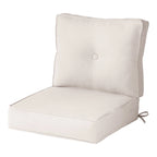 Ensemble de deux coussins d'extérieur haut de gamme Sunbrella pour assise profonde