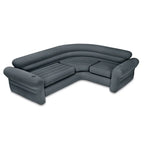 Canapé d'angle gonflable Intex en forme de L avec porte-gobelets, gris (lot de 2) - 26