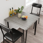 Ensemble table de cuisine et chaises pour salle à manger - 3 pièces