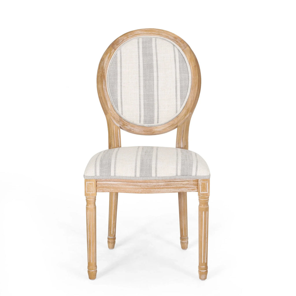 Chaises de salle à manger en tissu de style campagnard français - NH419413