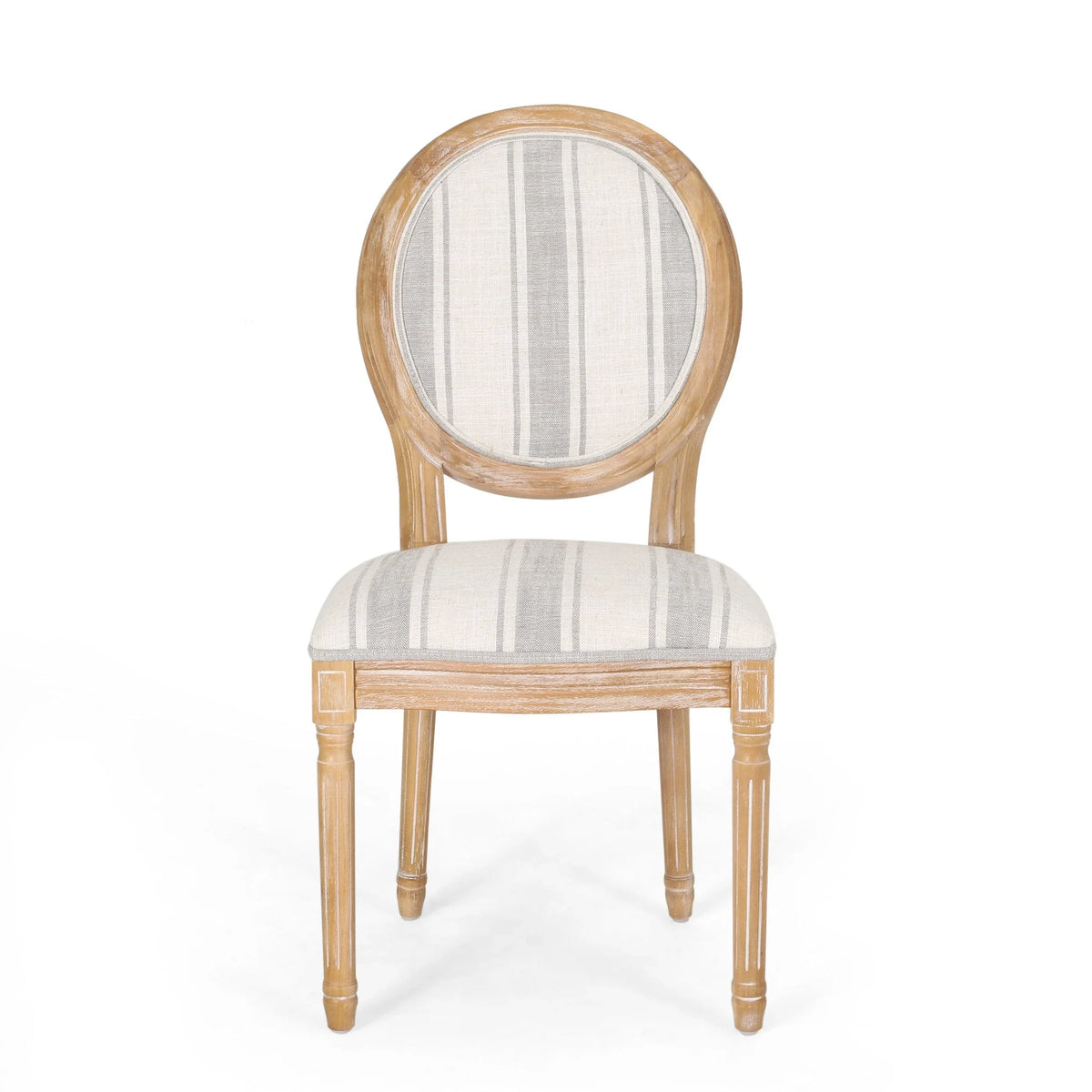 Chaises de salle à manger en tissu de style campagnard français - NH419413