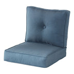 Ensemble de deux coussins d'extérieur haut de gamme Sunbrella pour assise profonde