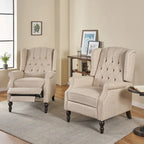 Fauteuils inclinables en tissu touffeté Walter (lot de 2) par Christopher Knight Home