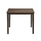 Ensemble Table et Chaises de Salle à Manger Carrée en Bois, Table à Manger Décontractée avec 4 Chaises de Salle à Manger Rembourrées pour Coin Repas de Cuisine