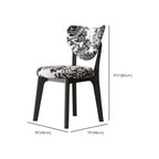 Chaise de salle à manger sans accoudoirs moderne en similicuir à dossier haut
