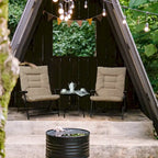 Kozyard Elsa, ensemble de bistrot pliant rembourré, 3 pièces, pour extérieur