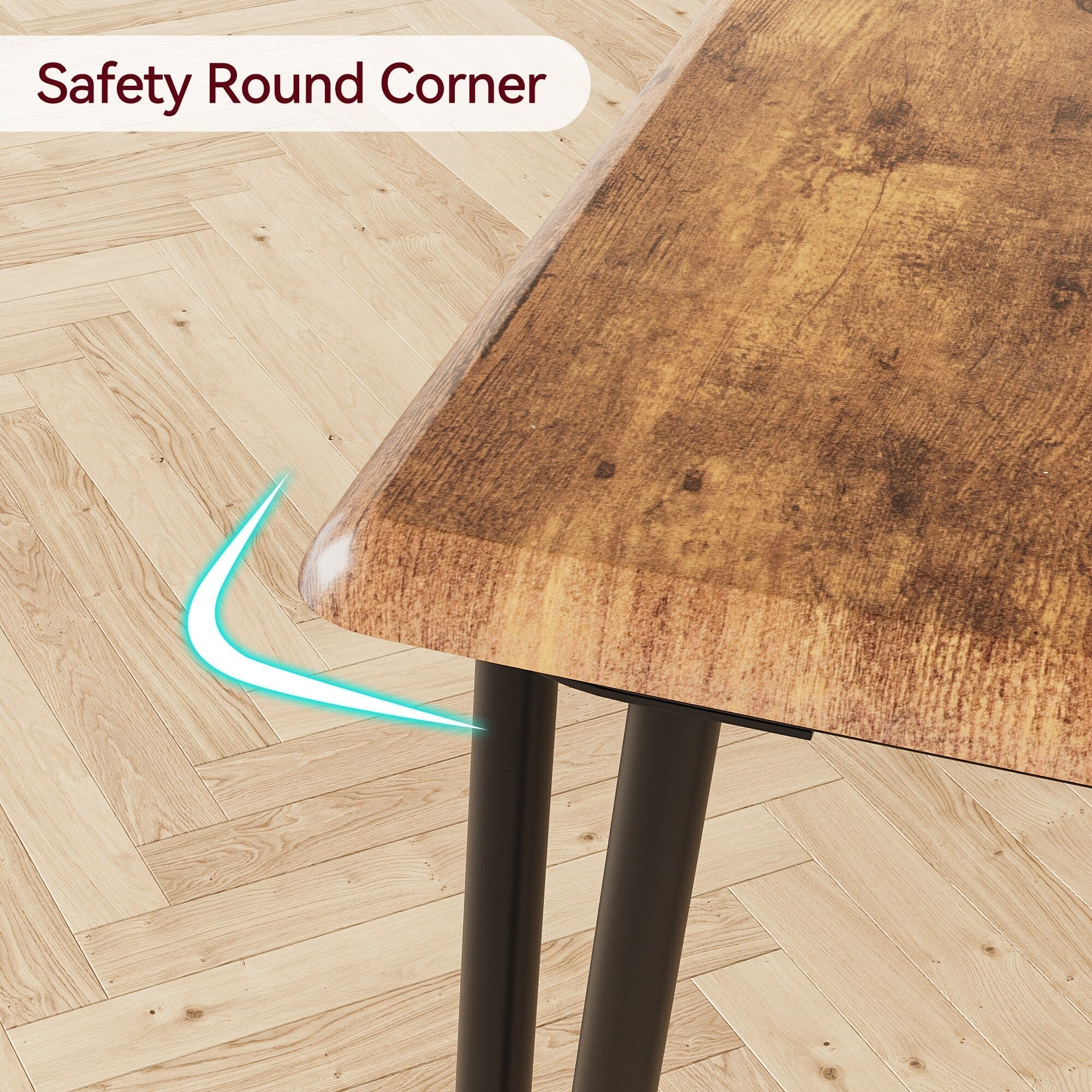 Ensemble table de cuisine et chaises pour salle à manger - 3 pièces