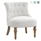 Fauteuil d'appoint confortable sans accoudoirs pour le salon