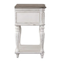 Table de chevet à pieds blancs antiques Magnolia Manor