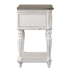Table de chevet à pieds blancs antiques Magnolia Manor