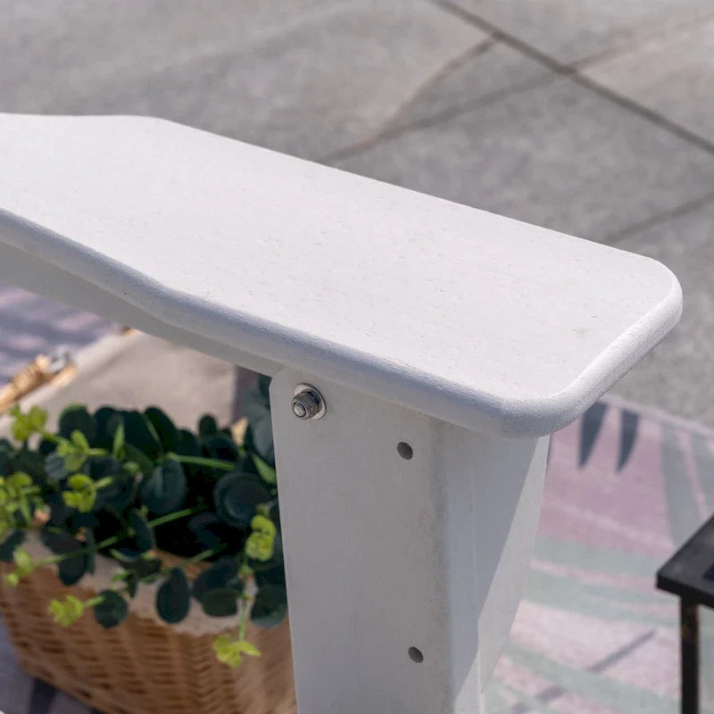 Chaise Adirondack pliante d'extérieur avec porte-gobelet