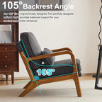 Fauteuil d'appoint rembourré Mid-Century Modern