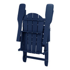 Chaise Adirondack pliante d'extérieur tout temps Polytrends Laguna résistante à la décoloration pour patio