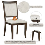 Ensembles de salle à manger 5 pièces Lak Retro avec chaises rembourrées par GDFStudio