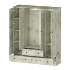 Armoire penderie placard 59L Grande armoire autonome blanche