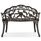Banc extérieur en métal Yaheetech Banc de jardin de parc - N/A
